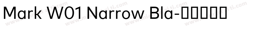 Mark W01 Narrow Bla字体转换